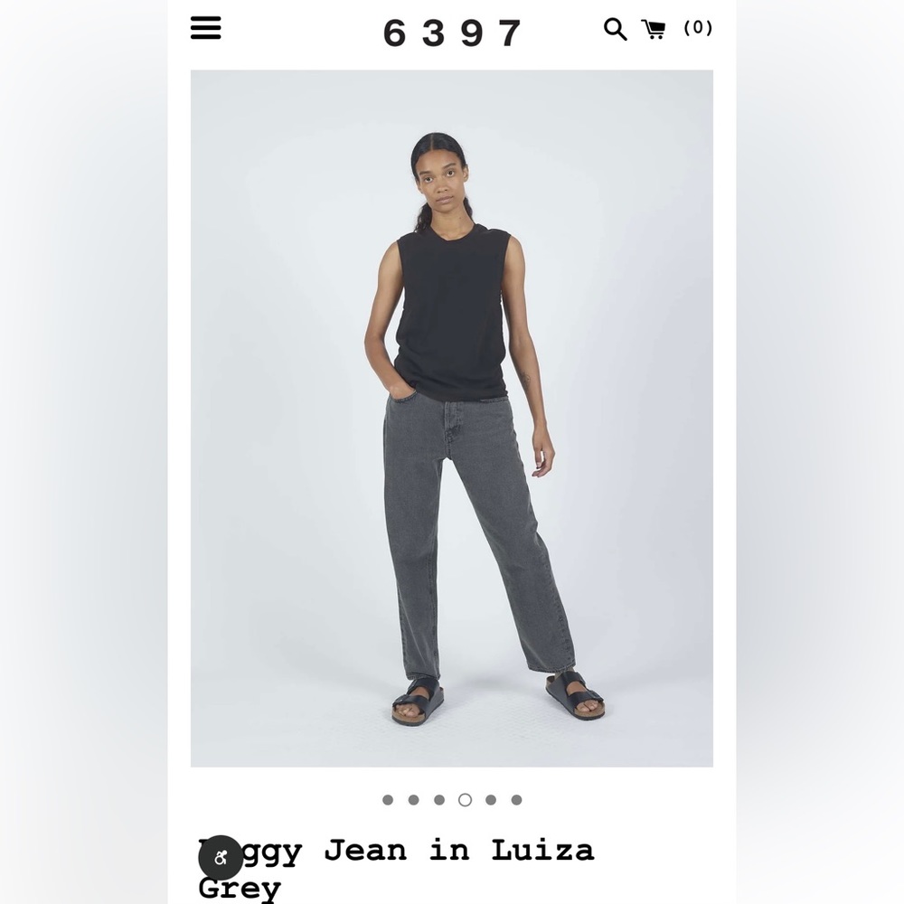 6397 Baggy Jeans size in Luiza Grey in size 28